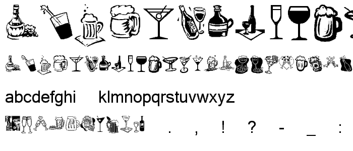 KR Drink Up_ font